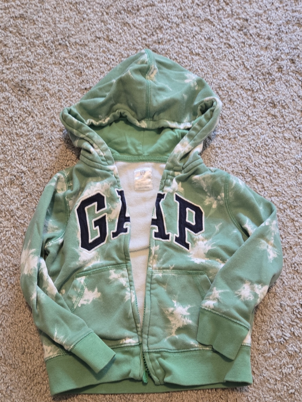 GAP Kids Mint Tie-Dye Hoodie Sweatshirt